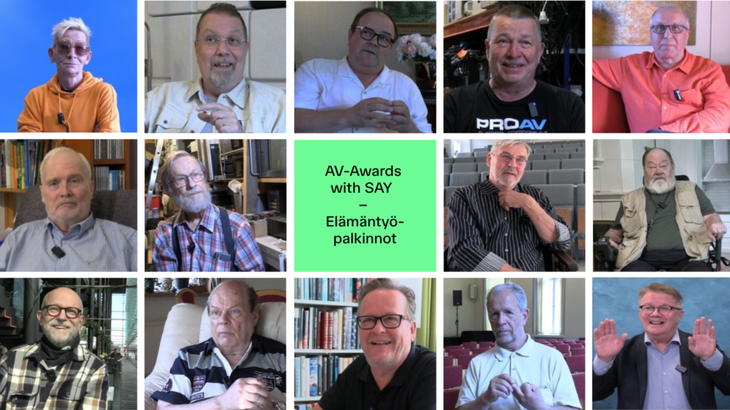 AV-alan elämäntyöpalkittujen videohaastattelut nyt Avitan sivuilla