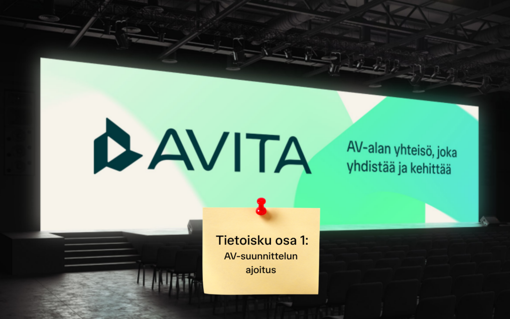 Tietoisku: AV-suunnittelun ajoitus 16.11. klo 9:00–9:15